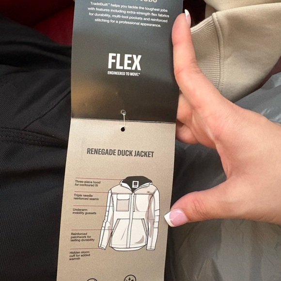 Dickies Men's Black Renegade Waterproof Flex Duck Jacket | Size Large | NWT - Picture 2 of 8